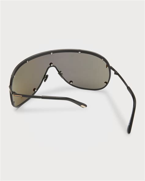 TOM FORD Kyler Metal Shield Sunglasses .